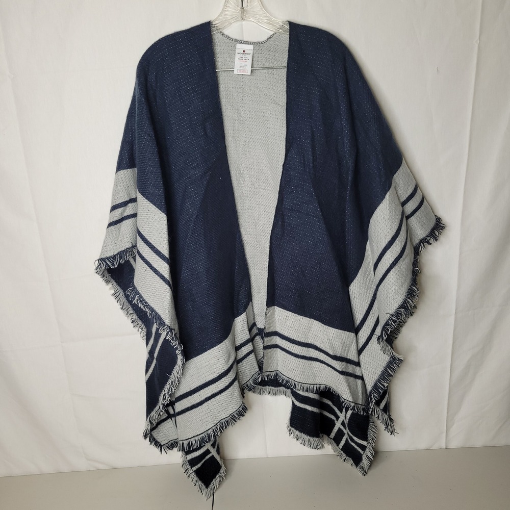 Woolrich Reversible Blanket Shawl ~‎ One Size